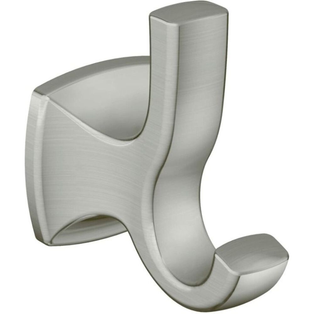Moen YB5103BN Voss Collection Double Robe Hook, Brushed Nickel